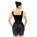 Body Modelador com Barbatanas, Shorts e Busto Pré Moldado