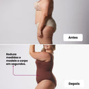 Sutiã Push Up + Body Shaper Canelado - Combo Irresistível